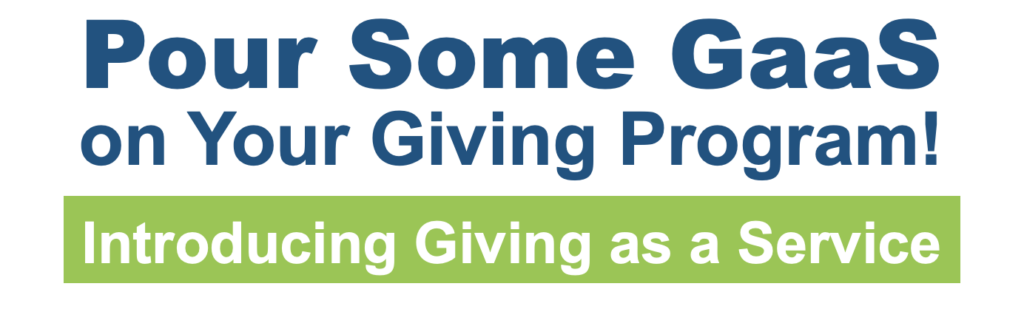 Introducing Giving as a Service